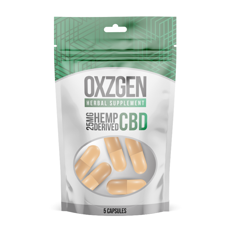 25 MG CBD Capsules 5 CT 2 Pack