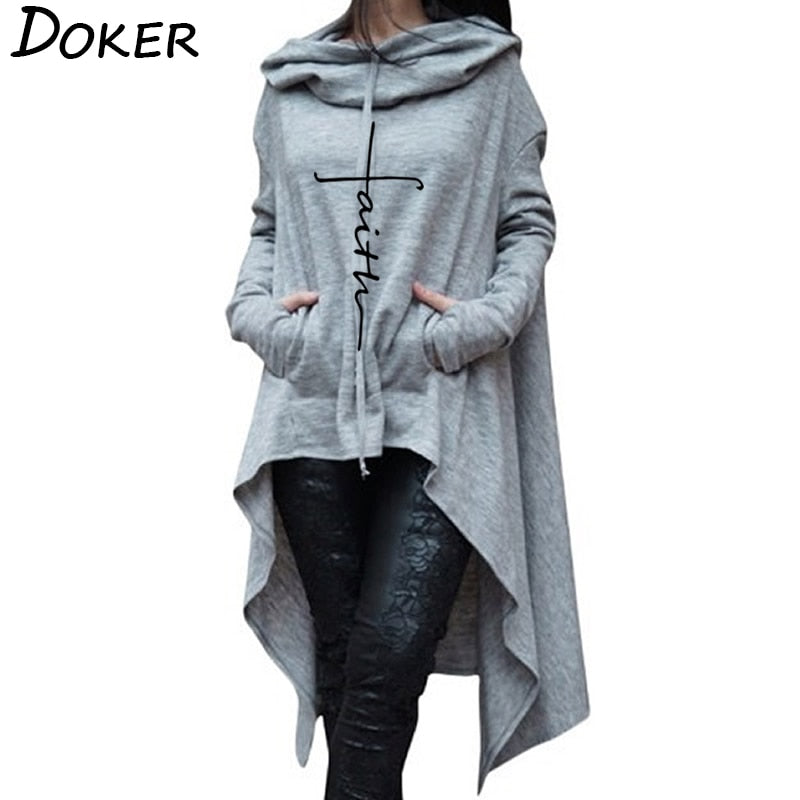 Women's Faith Print Long Sleeve Sweatshirt