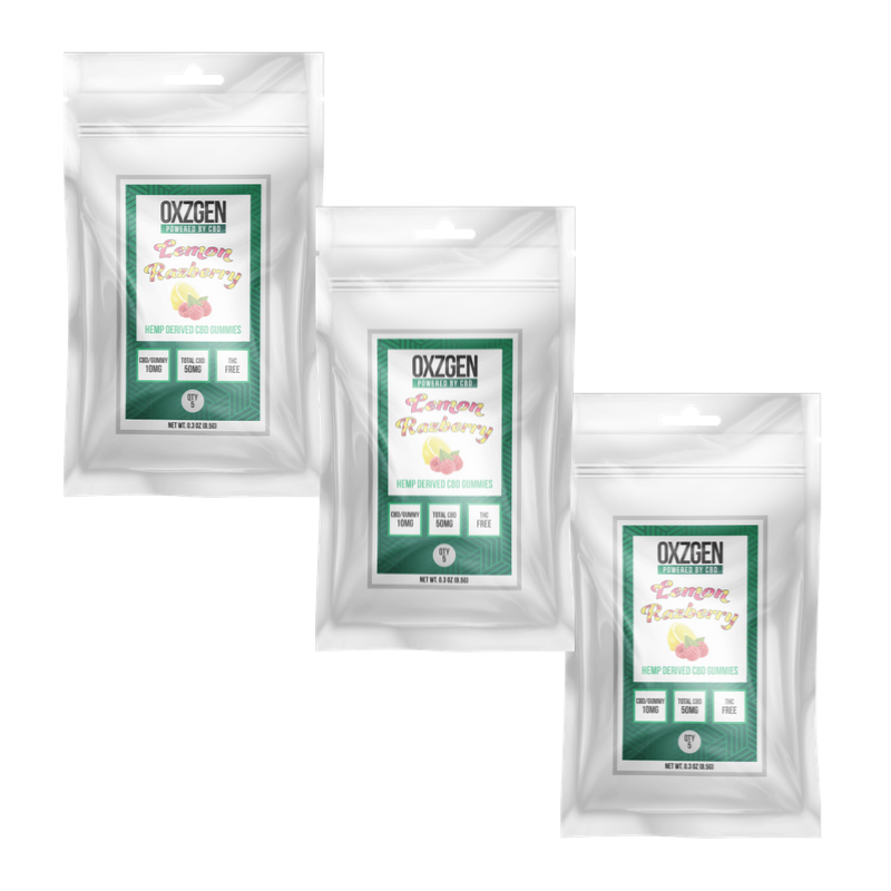 Lemon Razberry CBD Gummies 5 CT (3 Pack)