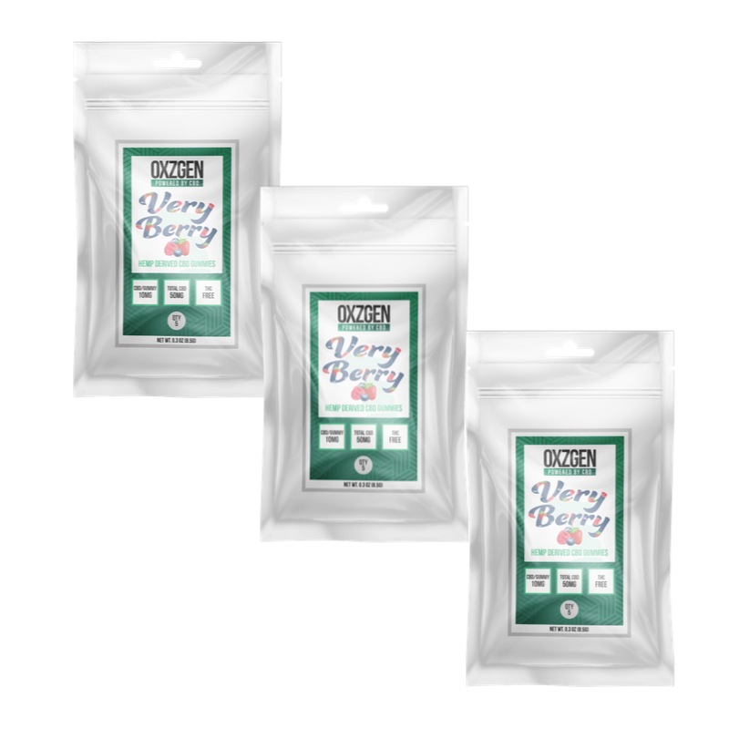 Very Berry CBD Gummies 5 CT (3 Pack)
