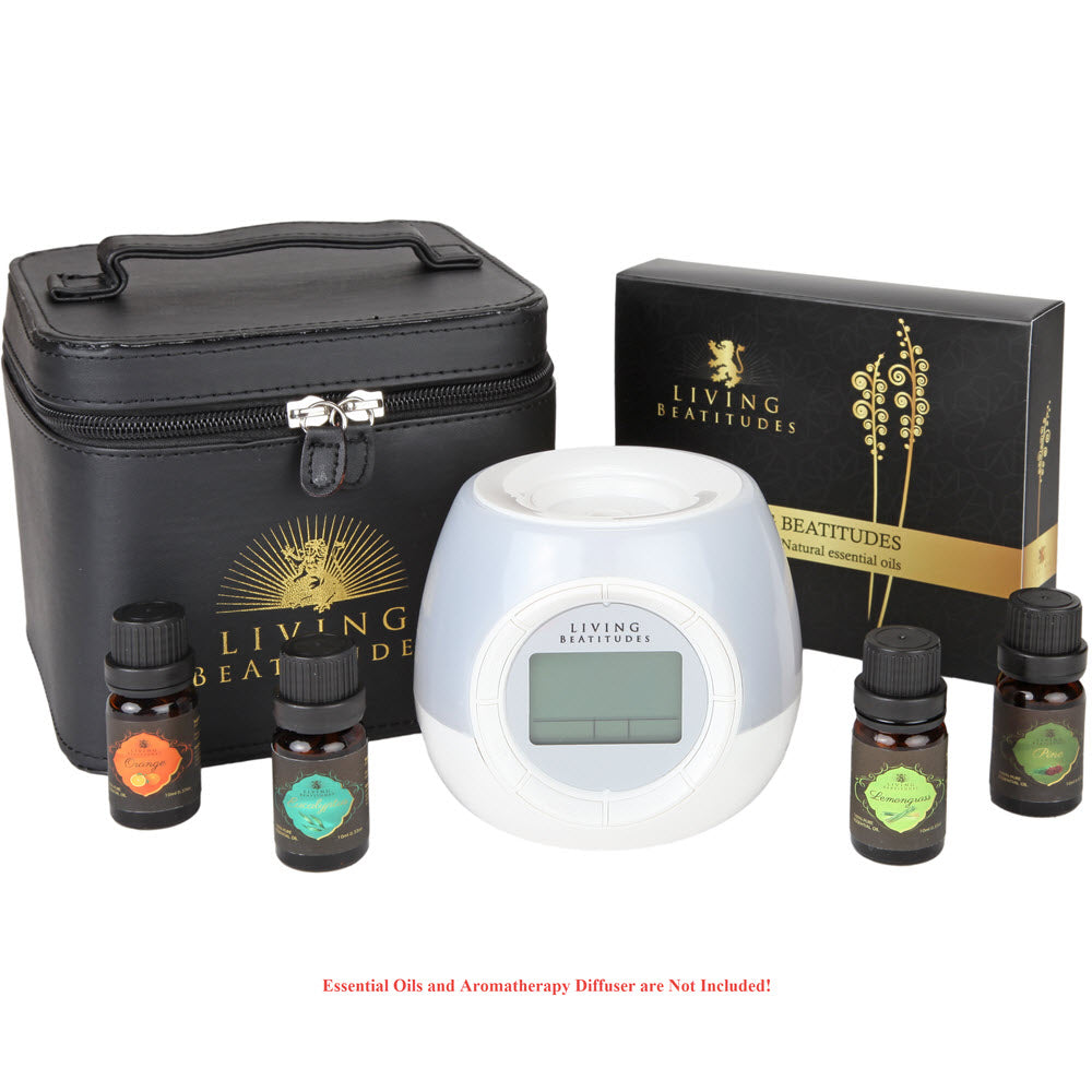 Aromatherapy Leather Carrying Case