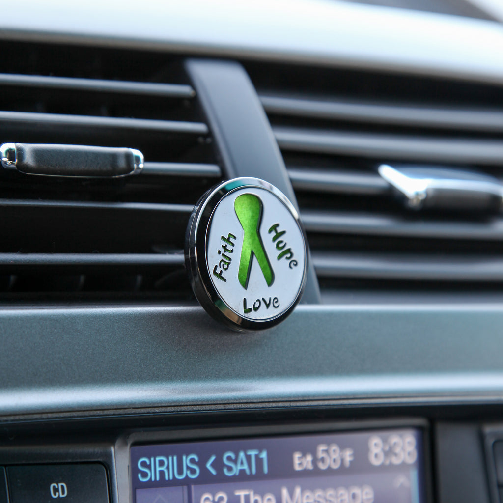 Car Diffuser Aromatherapy Cancer Awareness Faith Hope Love