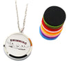 Aromatherapy Essential Oil Diffuser Necklace for Sports Fans with 20" & 24" Chains and 10 Color Pads