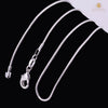 20" Hypo-Allergenic Snake Stainless Steel Chain with Lobster Claw Claps